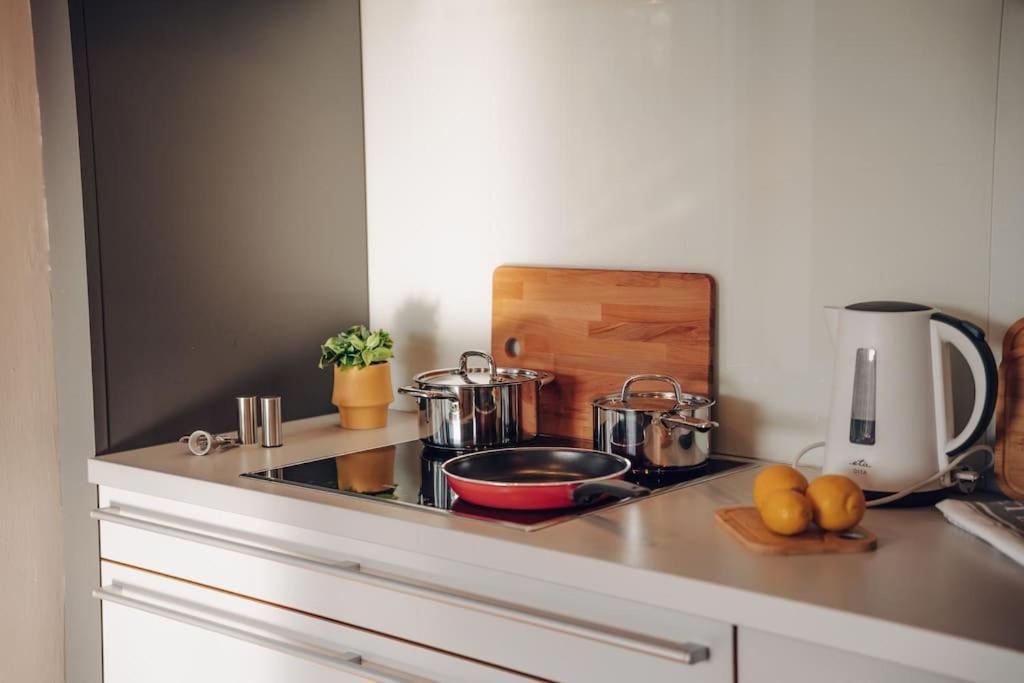 Design 3Bd Apartment Cooking Area In Architect Villa 布拉格 外观 照片